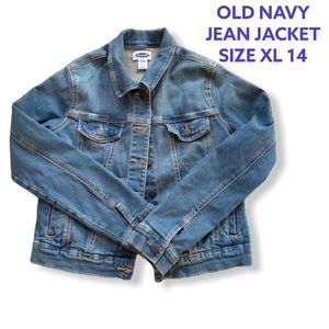 OLD NAVY JEAN JACKET GIRLS SIZE XL 14.